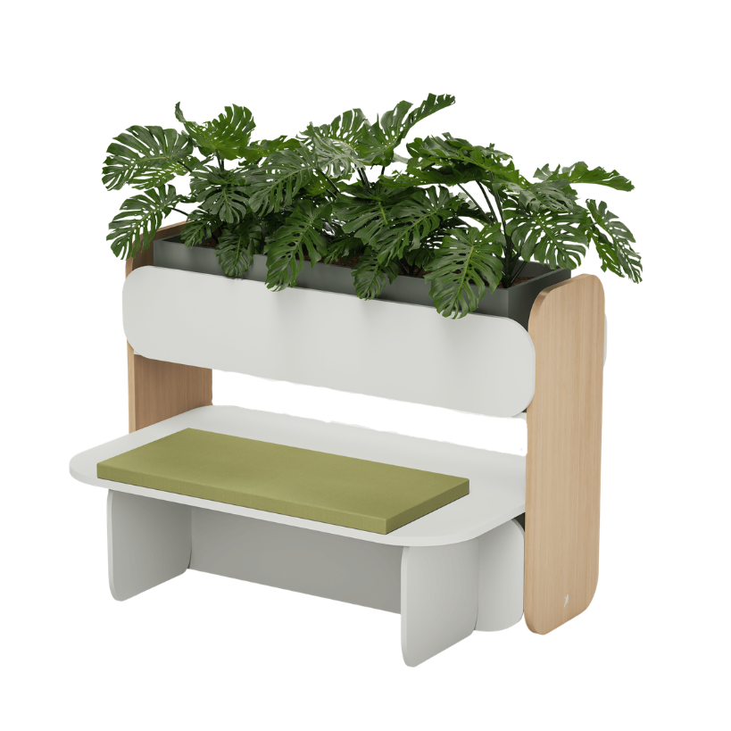 Floreira Bosque Seating com Banco